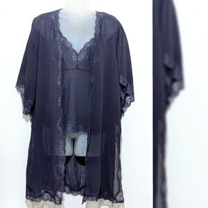 Delicates | Vintage Lace Top & Kimono | Two Piece Set | Bohemian | Whimsigoth |